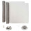 VidaXL vidaXL Lichtschachtabdeckung mit Clips 2 stk. 70 x 130 cm Silber 2