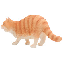 Spielzeug Katzenfigur schlafend Orange