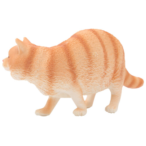 Kuschelnde Katze Figur Orange 2