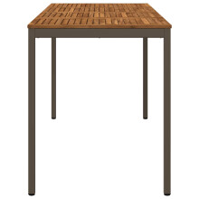 vidaXL Gartenbar-Tisch Natur und Kaffee 180 x 88,5 x 105 cm