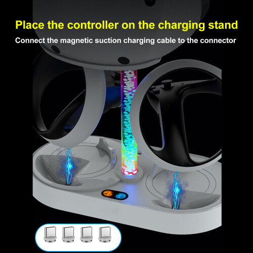 Ladestation für PS5 VR2 Controller RGB 2