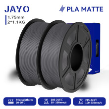JAYO 3D-Drucker-Filament, PLA Matte, Grau, 1,75 mm