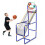 Mini Basketballständer mit 2 Bällen für Kinder ab 4
