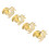 4x Automatischer Kerzenlöscher Sicher Gold 3