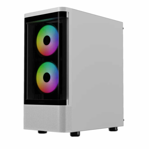 Gamdias TALOS E3 CG WH Mid-Tower Curved Glass Panel White Case 2