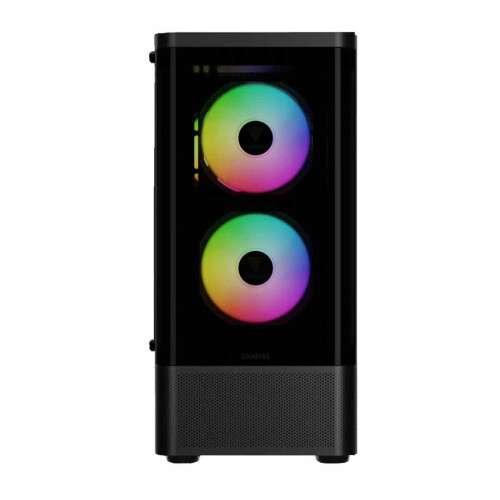 Gamdias TALOS E3 CG Mid-Tower Curved Glass Panel Black Case 1