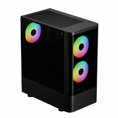 Gamdias TALOS E3 CG Mid-Tower Curved Glass Panel Black Case