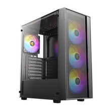 Antec AX65 Case Mid-Tower ATX con 4 Ventole ARGB, Vetro Temperato