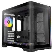 Antec C5 Curve ARGB, 4 ventilatori ARGB PWM da 120 mm inclusi, fino a 10 ventilatori simultaneamente, porta di tipo C 3.2 Gen 2.