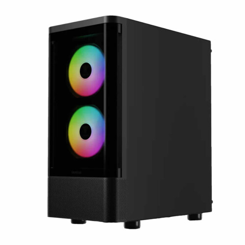 Gamdias TALOS E3 CG Mid-Tower Curved Glass Panel Black Case 2