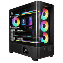 Gamdias ATLAS P2 CG Mid Tower ATX ARGB Gaming Case - Black