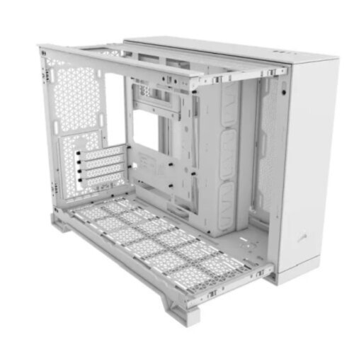 Corsair Corsair 2500D Airflow Micro-ATX Dual Chamber PC Case - White With Window 2