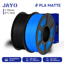 JAYO 3D-Druckerfilament, 2er-Set, 1,75 mm, Matt Schwarz