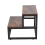 Living And Home 2-Step Stool with Metal Frame 4