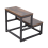 Living And Home 2-Step Stool with Metal Frame 5