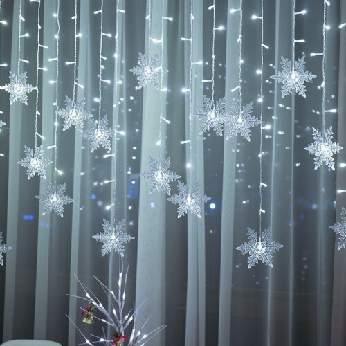 (Cool White) 4M Christmas Star Window Lights USB Powered with Remote Control