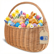Creative Home Einkaufskorb Weidenkorb mit Henkel Picknickkorb 45x26x41 cm