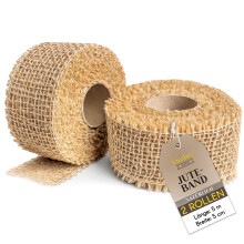 Creative Deco 2 x Juteband | Set aus Zwei Rollen 5 cm x 5 m