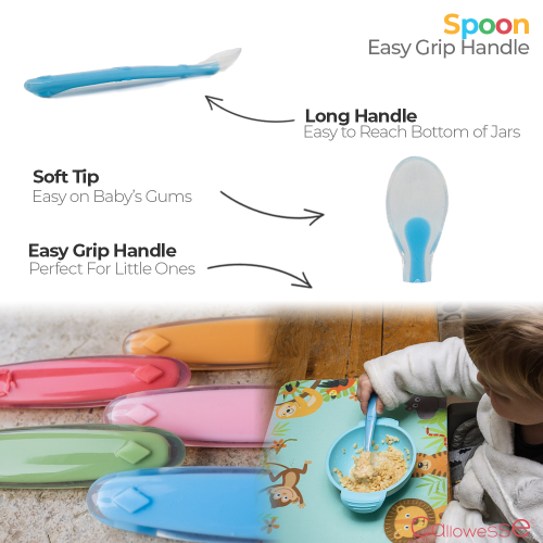 Callowesse Silicone Weaning Spoon, Green 2