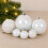 60 White Iridescent Baubles Shatterproof Christmas 5