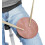 (Rose) Knee-Mounted Drum Practice Pad – 13cm Silent Portable Rehearsal Pad with Strap + Sticks 1