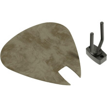 (Beige) Guitar Pick-Shaped Wall Acoustic Panel PICK-Small 230270mm | Single Decorative Sound-Absorbing Mount