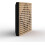 (Oak) 8 Pack - Small Acoustic Panel | Decorative Sound Absorbing Wall Panel "WILDS-Mini" 25x25x3 cm | Absorption & Diffusion 4