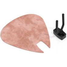 (Rose) Guitar Pick-Shaped Wall Acoustic Panel PICK-Small 230270mm | Single Decorative Sound-Absorbing Mount