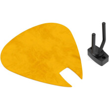 (Yellow) Guitar Pick-Shaped Wall Acoustic Panel PICK-Small 230270mm | Single Decorative Sound-Absorbing Mount