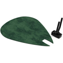 (Green) Guitar Pick-Shaped Wall Acoustic Panel PICK-Large 315375mm | Single Decorative Sound-Absorbing Mount