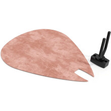 (Rose) Guitar Pick-Shaped Wall Acoustic Panel PICK-Large 315375mm | Single Decorative Sound-Absorbing Mount