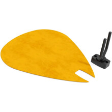 (Yellow) Guitar Pick-Shaped Wall Acoustic Panel PICK-Large 315375mm | Single Decorative Sound-Absorbing Mount