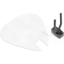 (White) Guitar Pick-Shaped Wall Acoustic Panel PICK-Small 230270mm | Single Decorative Sound-Absorbing Mount
