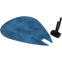 (Blue) Guitar Pick-Shaped Wall Acoustic Panel PICK-Large 315375mm | Single Decorative Sound-Absorbing Mount
