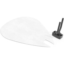 (White) Guitar Pick-Shaped Wall Acoustic Panel PICK-Large 315375mm | Single Decorative Sound-Absorbing Mount