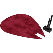 (Burgundy) Guitar Pick-Shaped Wall Acoustic Panel PICK-Large 315375mm | Single Decorative Sound-Absorbing Mount
