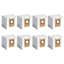 8pcs Replacement Dust Bags Compatible for Omni E25 E28 C28 Robot Vacuum 3-Layer Leak-Proof Dust Bags