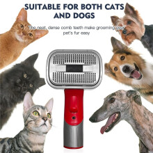 Pet Grooming Brush 2-in-1 Dog Hair Vacuum Attachment for Grooming Shedding Compatible with V7 V8 V10 V11 V15 Cordless Vacuums