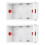 Dry Lining Box Gypsum Board Drywall Plaster Board 47mm Depth Wall  Box Socket Cassette Screw Hole Space 120mm 2pc 1