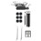 Bicycle Repair Kit with Saddle Bag,Multitool, and  Air Pump for Emergencies 1
