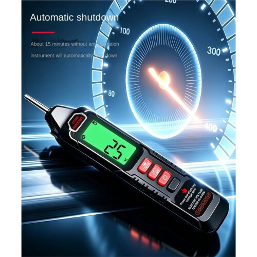 Digital Voltage Tester Pen Non-Contact NCV Detector, Live/Neutral Wire Identification, Temperature Measure 1