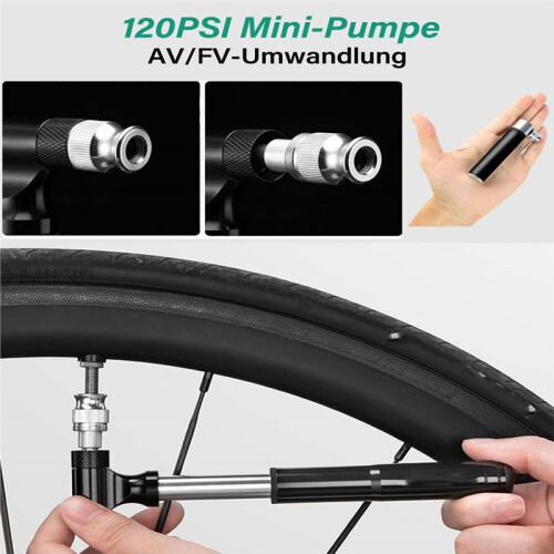 Bicycle Repair Kit with Saddle Bag,Multitool, and  Air Pump for Emergencies 1