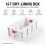 Dry Lining Box Gypsum Board Drywall Plaster Board 47mm Depth Wall  Box Socket Cassette Screw Hole Space 120mm 2pc 4