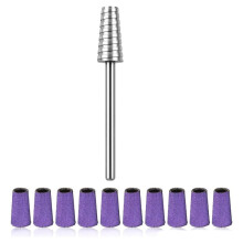 Paski Ścierne do Paznokci, Stożkowe, Ścierne, Zestaw 240, do Usuwania Lakieru Żelowego, Manicure, Pedicure, Narzędzia Styl 240