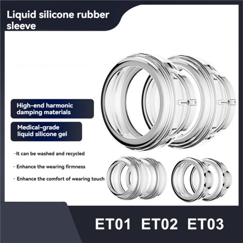 2PCS Liquid Silicone Earphone Cover Grade ET Series Eartips High-End Protective Sleeve Layers Earbuds Tips ET03 2
