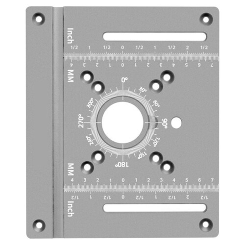 Router Lift/Insert Plate -Woodworking Router Table Insert (Compatible with Compact Routers and Full-Size Routers) Silver 1