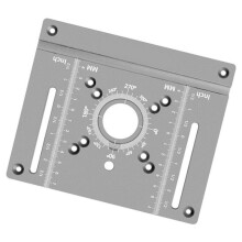 Router Lift/Insert Plate -Woodworking Router Table Insert (Compatible with Compact Routers and Full-Size Routers) Silver