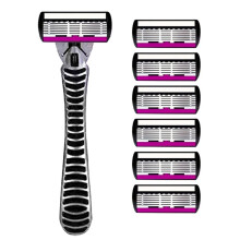 High Quality  Safety Shaver Blade 6 Layer German Metal Shaving Cartridges Compatible Mach Shaver 1+6