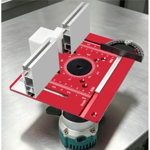 Router Lift/Insert Plate -Woodworking Router Table Insert (Compatible with Compact Routers and Full-Size Routers) Red 2
