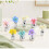 8Pcs Silver Ceramic Vase Magnets with Artificial Flowers, Embedded Strong Magnets for Secure Hold  Fridge, Lockers 6